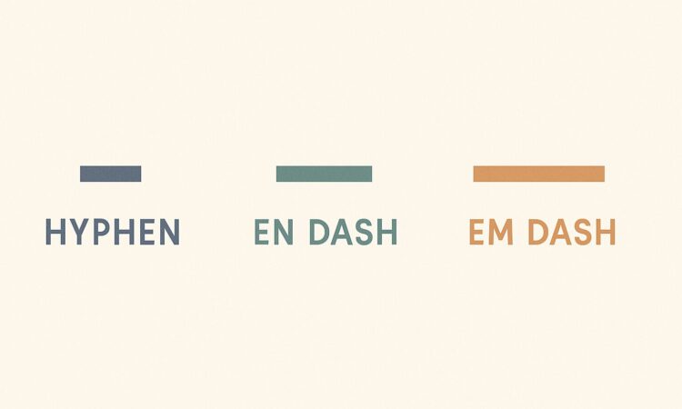 Types of Dashes and how to use them